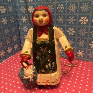 House of Hatten Maids a Milking 12 Days of Christmas Denise Calla Ornament '89